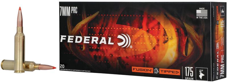 Fusion Tipped Rifle, 7MM PRC, 175 Grain, Fusion Tipped, 2925 fps